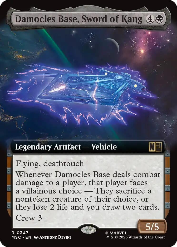 Damocles Base, Sword of Kang (Extended Art) (347) (Marvel Super Heroes)