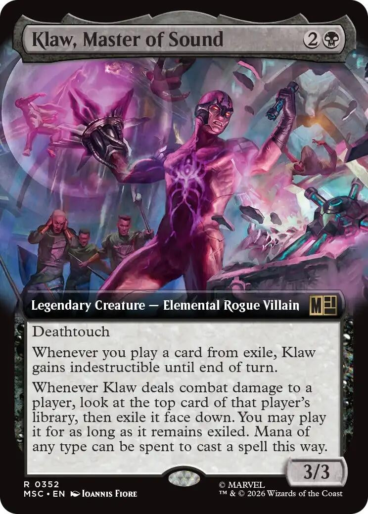Klaw, Master of Sound (Extended Art) (352) (Marvel Super Heroes)