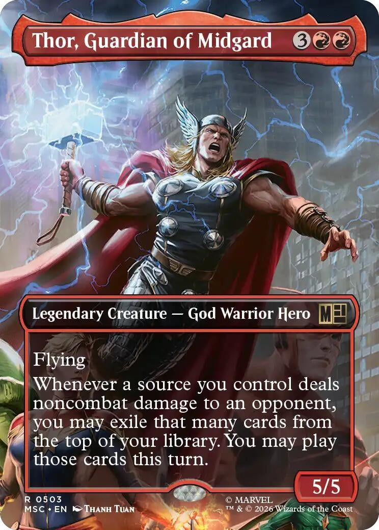 Thor, Guardian of Midgard (Borderless) (503) (Marvel Super Heroes)