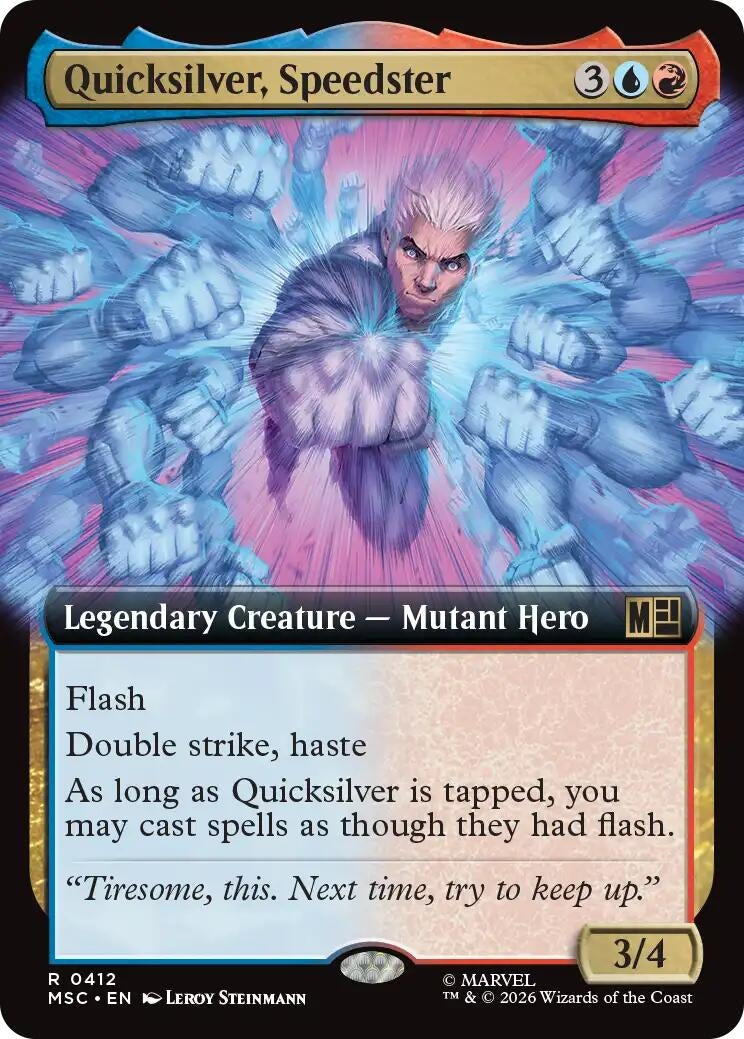 Quicksilver, Speedster (Extended Art) (412) (Marvel Super Heroes)