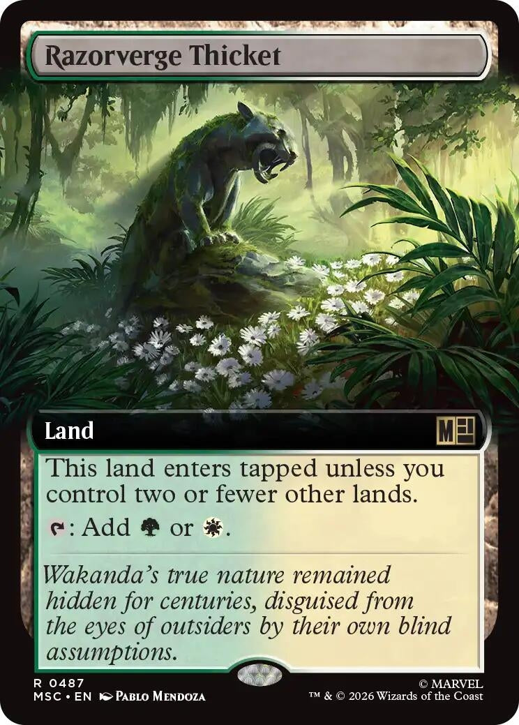 Razorverge Thicket (Extended Art) (487) (Marvel Super Heroes)