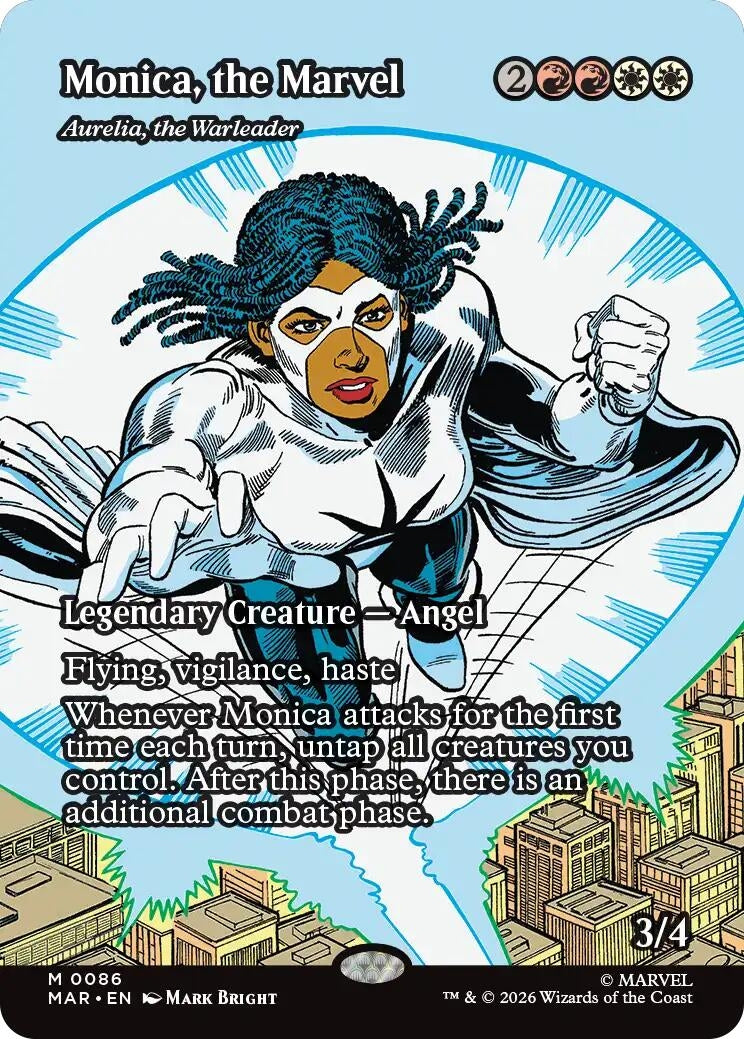 Monica, the Marvel - Aurelia, the Warleader (Borderless) (86) (Marvel Universe Eternal-Legal)
