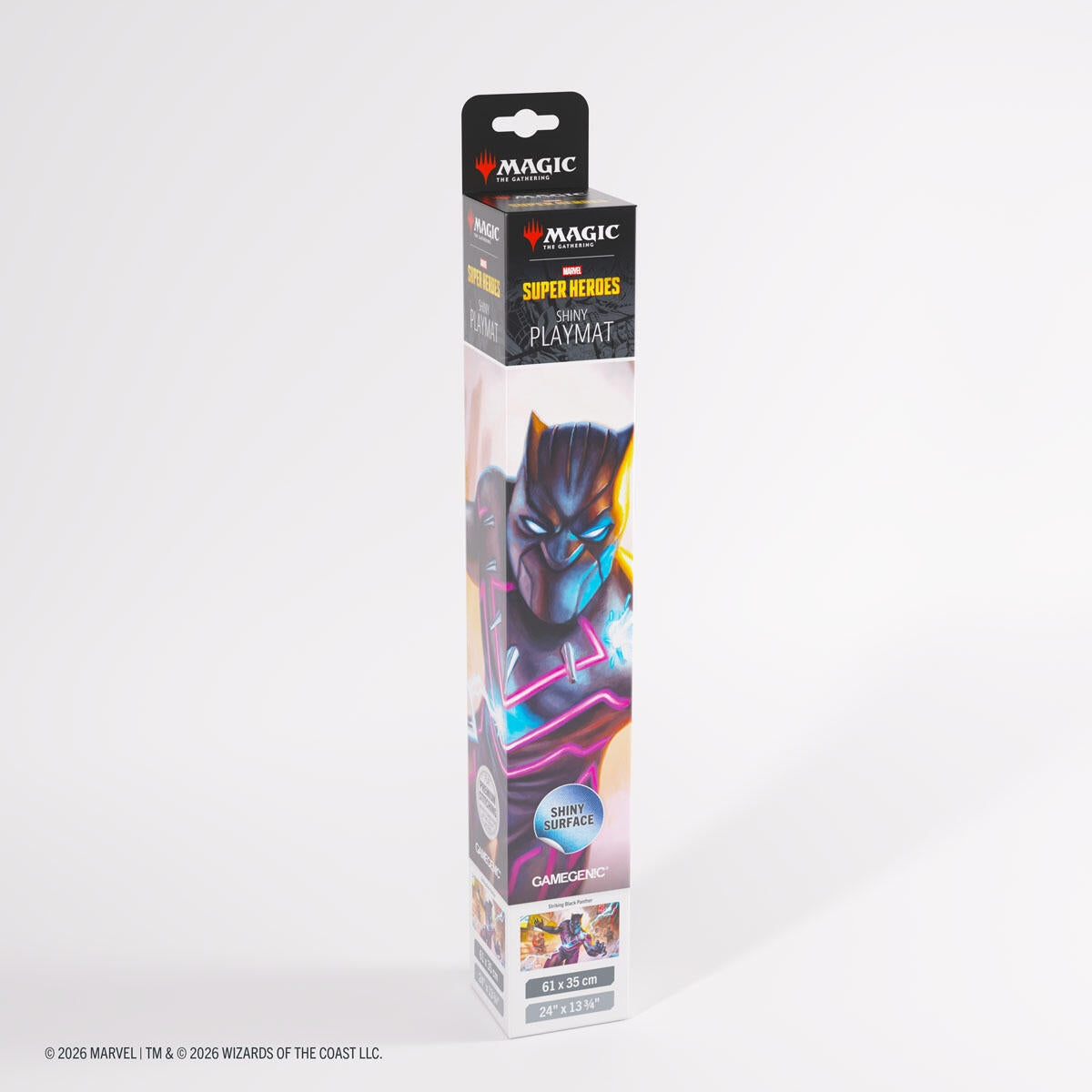 Image for Magic: The Gathering Marvel Superheroes Shiny Playmat - Striking Black Panther - Playmats