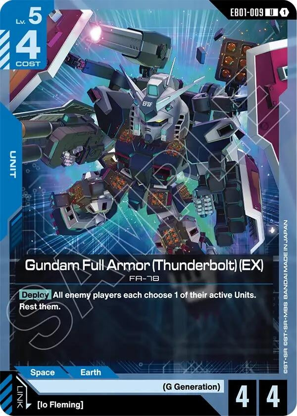 Image for Gundam Full Armor (Thunderbolt) (EX) (EB01-009) (Eternal Nexus) (EB01) - Gundam Card Game