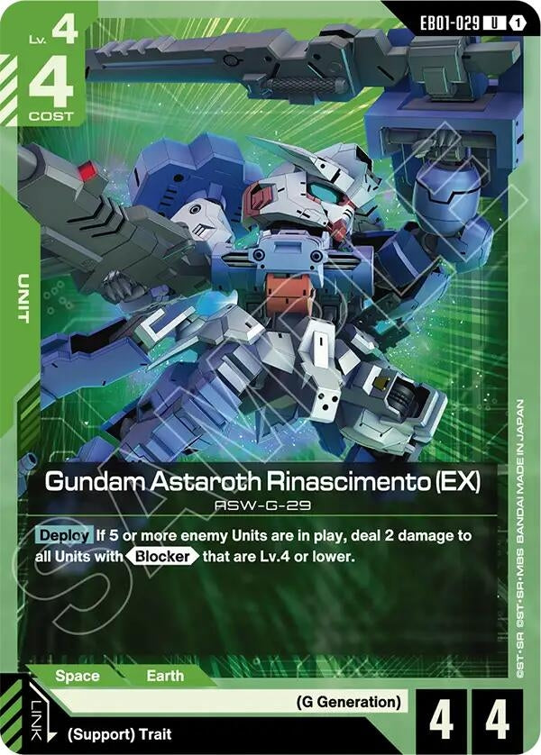 Image for Gundam Astaroth Rinascimento (EX) (EB01-029) (Eternal Nexus) (EB01) - Gundam Card Game