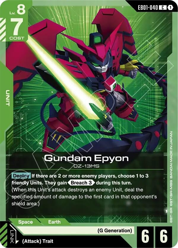Image for Gundam Epyon (EB01-040) (Eternal Nexus) (EB01) - Gundam Card Game