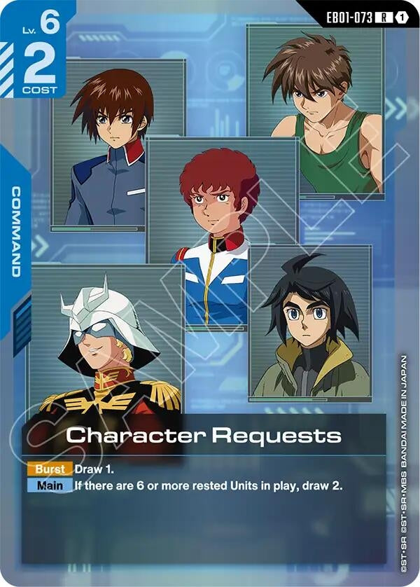 Image for Character Requests (EB01-073) (Eternal Nexus) (EB01) - Gundam Card Game