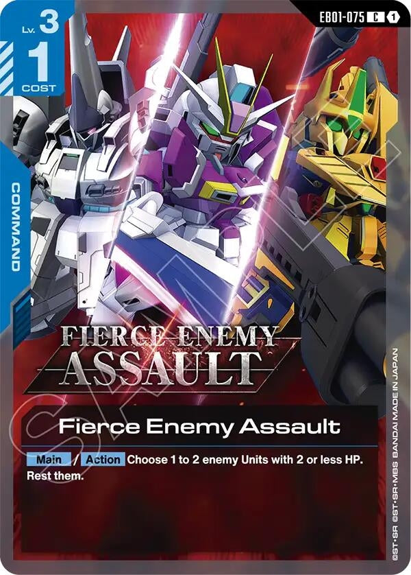 Image for Fierce Enemy Assault (EB01-075) (Eternal Nexus) (EB01) - Gundam Card Game