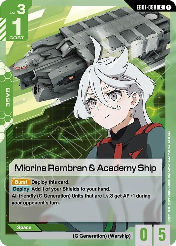Image for Miorine Rembran & Academy Ship (EB01-088) (Eternal Nexus) (EB01) - Gundam Card Game