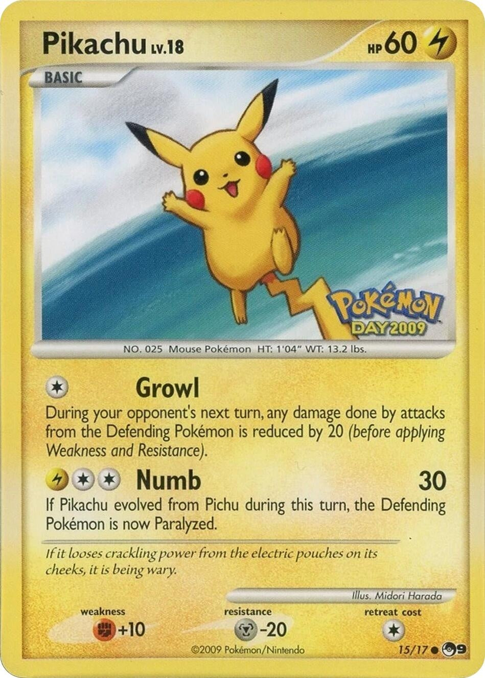 Image for Pikachu (Pokemon Day 2009) (015/017) (POP Series 9) (POP) - Pokemon