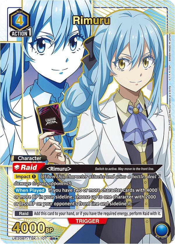 Image for Rimuru (107) (Box Topper Gold Foil) (UE20BT/TSK-1-107) (UE20BT: That Time I Got Reincarnated as a Slime) (UE20BT) - Union Arena