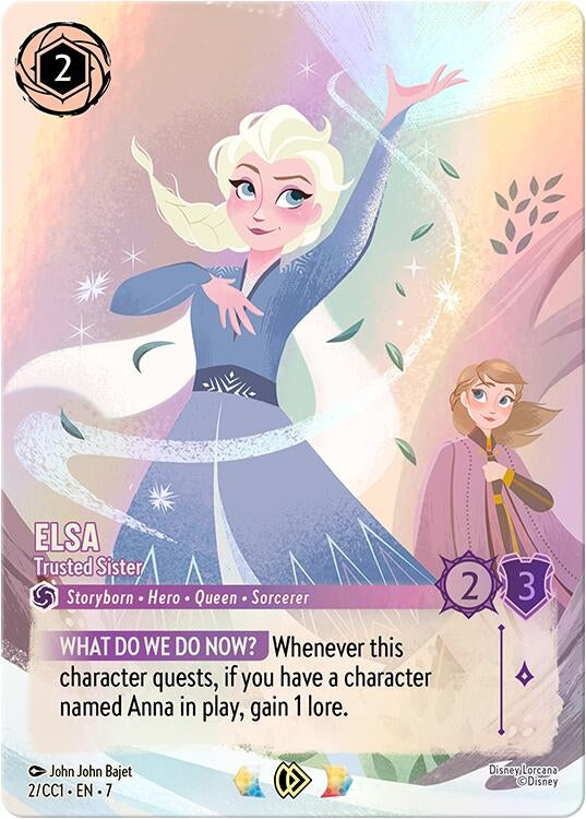 Image for Elsa - Trusted Sister (2) (Disney Lorcana Promo Cards) (DLPC) - Disney Lorcana