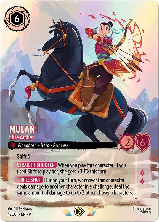 Image for Mulan - Elite Archer (4) (Disney Lorcana Promo Cards) (DLPC) - Disney Lorcana