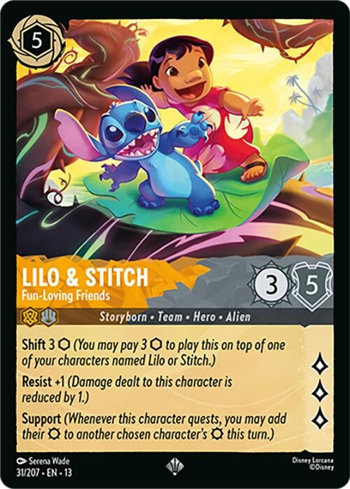 Image for Lilo & Stitch - Fun-Loving Friends (31/204) (Attack of the Vine!) (13) - Disney Lorcana