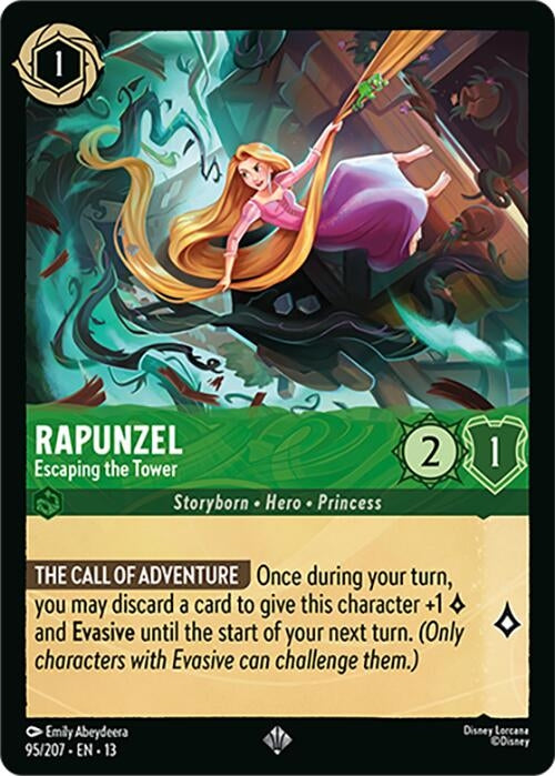 Image for Rapunzel - Escaping the Tower (95/204) (Attack of the Vine!) (13) - Disney Lorcana