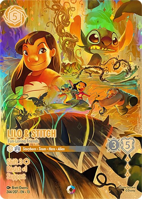 Image for Lilo & Stitch - Fun-Loving Friends (Iconic) (244/204) (Attack of the Vine!) (13) - Disney Lorcana