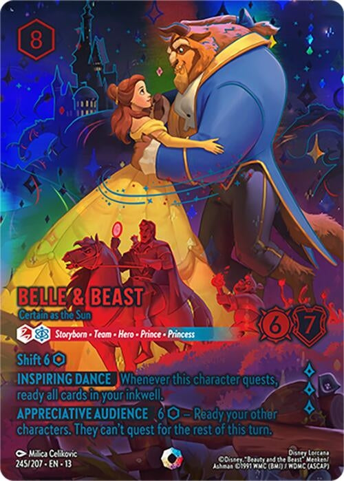 Image for Belle & Beast - Certain as the Sun (Iconic) (245/204) (Attack of the Vine!) (13) - Disney Lorcana
