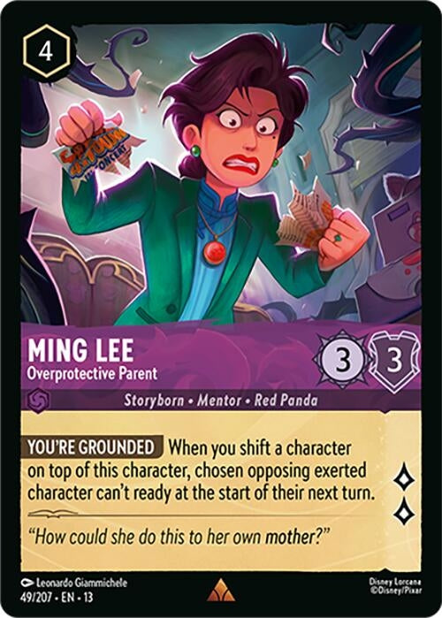 Image for Ming Lee - Overprotective Parent (49/204) (Attack of the Vine!) (13) - Disney Lorcana