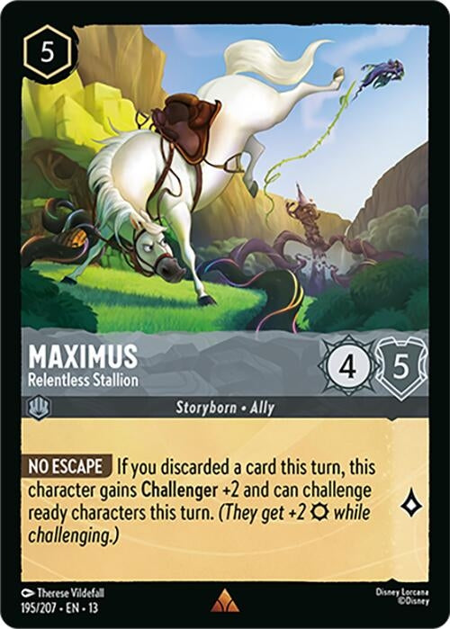 Image for Maximus - Relentless Stallion (195/204) (Attack of the Vine!) (13) - Disney Lorcana
