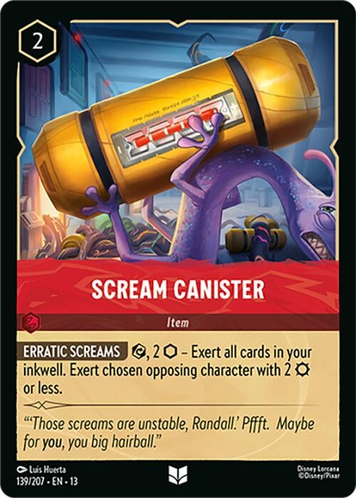 Image for Scream Canister (139/204) (Attack of the Vine!) (13) - Disney Lorcana