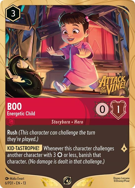 Image for Boo - Energetic Child (6) (Disney Lorcana Promo Cards) (DLPC) - Disney Lorcana