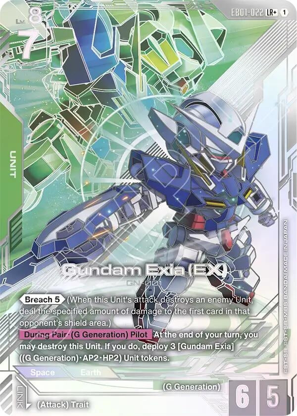 Image for Gundam Exia (EX) (LR+) (EB01-022) (Eternal Nexus) (EB01) - Gundam Card Game