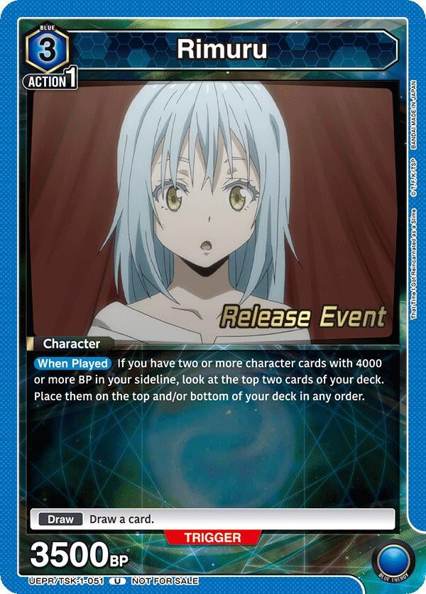 Image for Rimuru (051) (UEPR/TSK-1-051) (UE20BT: That Time I Got Reincarnated as a Slime Release Event Cards) (UE20BT_RE) - Union Arena