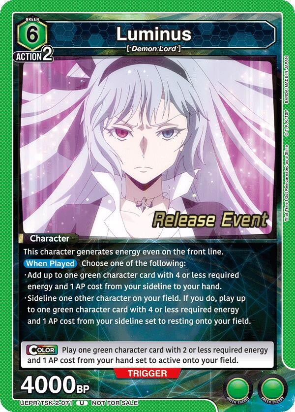 Image for Luminus (071) (UEPR/TSK-2-071) (UE20BT: That Time I Got Reincarnated as a Slime Release Event Cards) (UE20BT_RE) - Union Arena