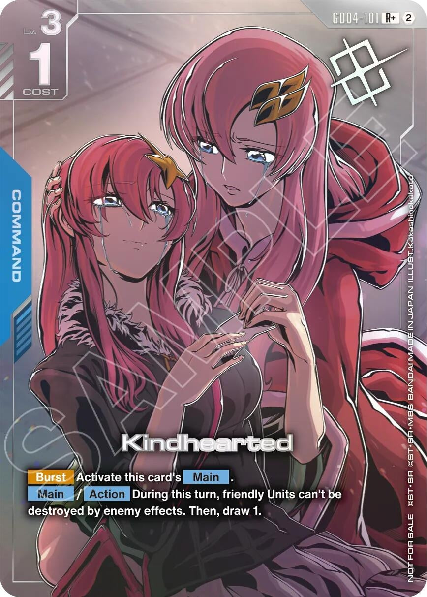 Image for Kindhearted (Store Tournament Winner Pack 05) (GD04-101) (Gundam Promotional Cards) (GCG-PR) - Gundam Card Game