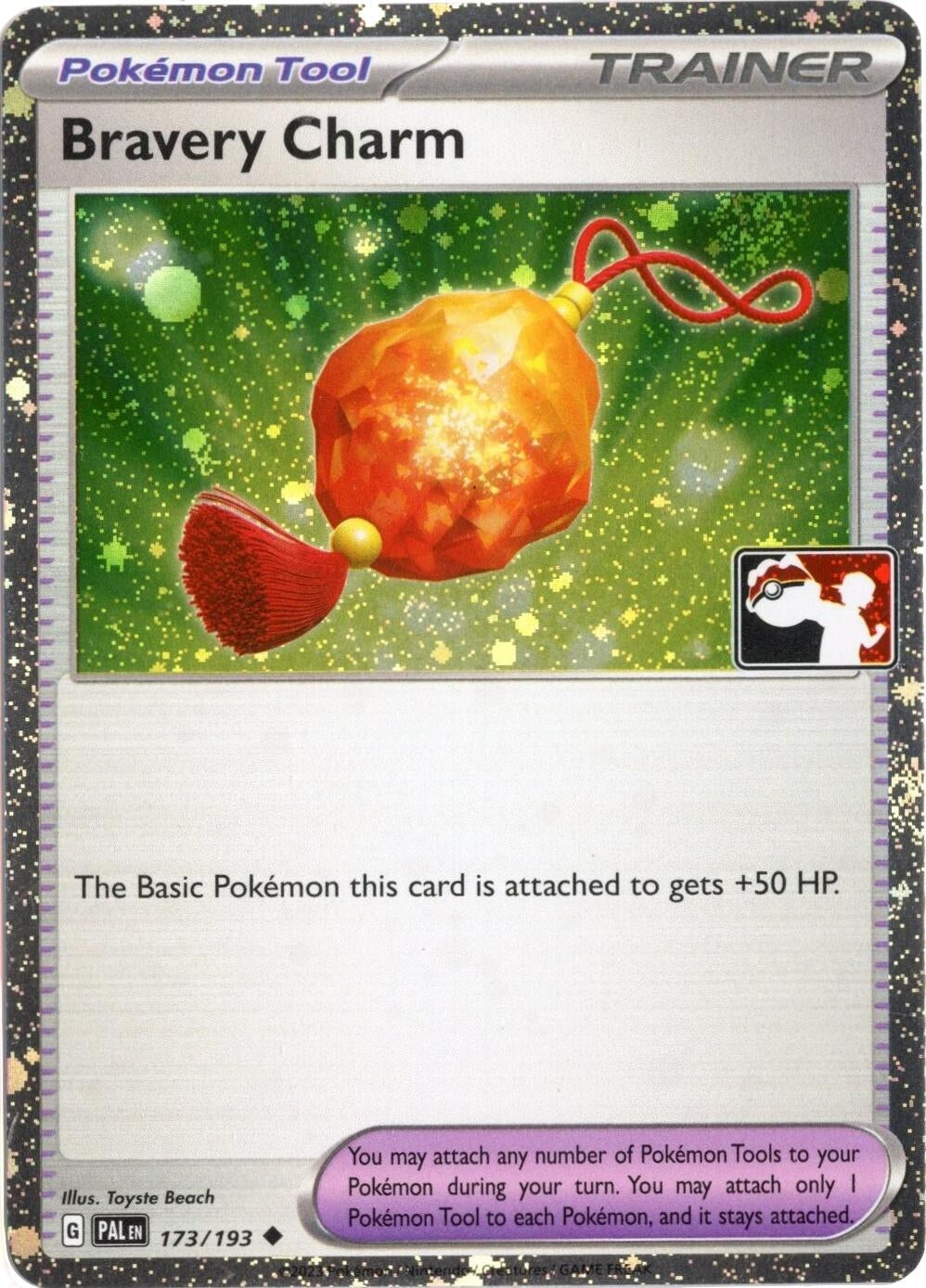 Image for Bravery Charm - 173/193 (Cosmos Holo) (173/193) (Prize Pack Series Cards) - Pokemon