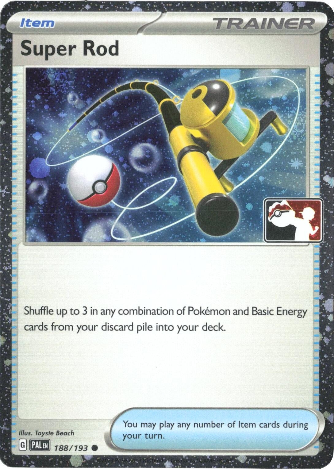 Image for Super Rod - 188/193 (Cosmos Holo) (188/193) (Prize Pack Series Cards) - Pokemon