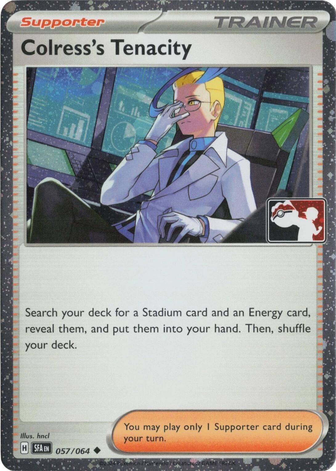 Image for Colress's Tenacity - 057/064 (Cosmos Holo) (057/064) (Prize Pack Series Cards) - Pokemon