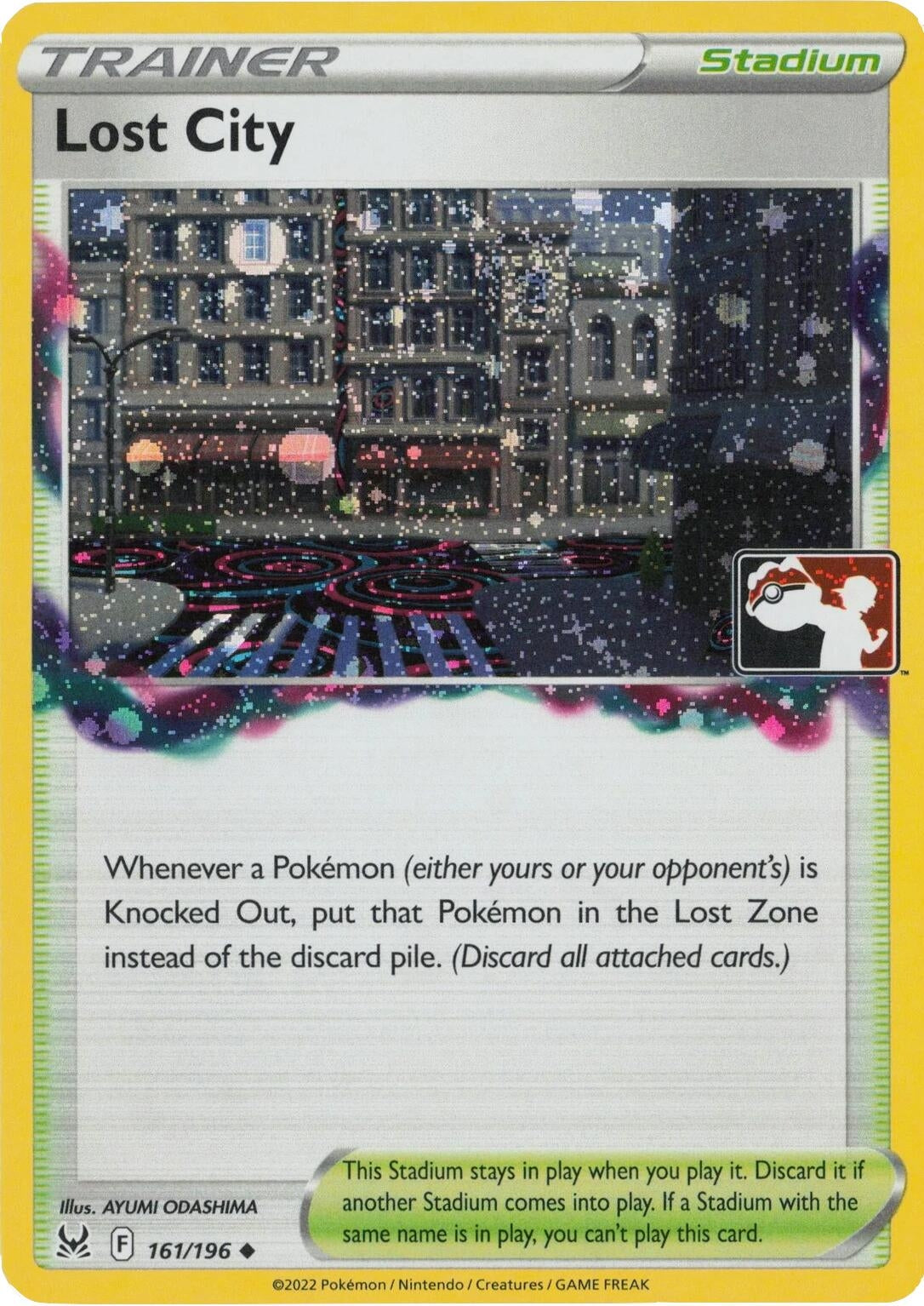 Image for Lost City - 161/196 (Cosmos Holo) (161/196) (Prize Pack Series Cards) - Pokemon
