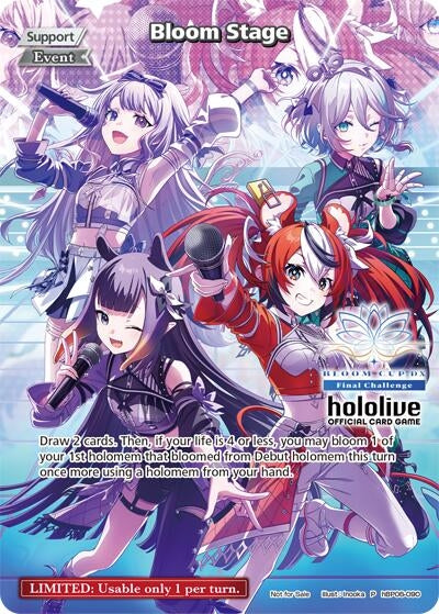 Image for Bloom Stage (P) (hBP06-090) (Bloom Cup DX) (hBP06-090) (hololive OFFICIAL CARD GAME Promos) (hOCGP) - Hololive