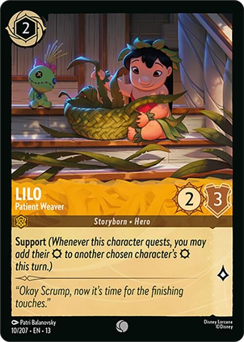 Image for Lilo - Patient Weaver (10/207) (Attack of the Vine!) (13) - Disney Lorcana
