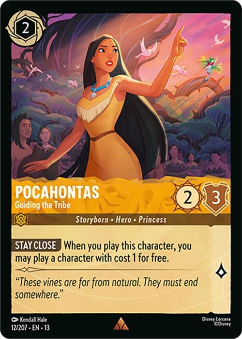Image for Pocahontas - Guiding the Tribe (12/207) (Attack of the Vine!) (13) - Disney Lorcana
