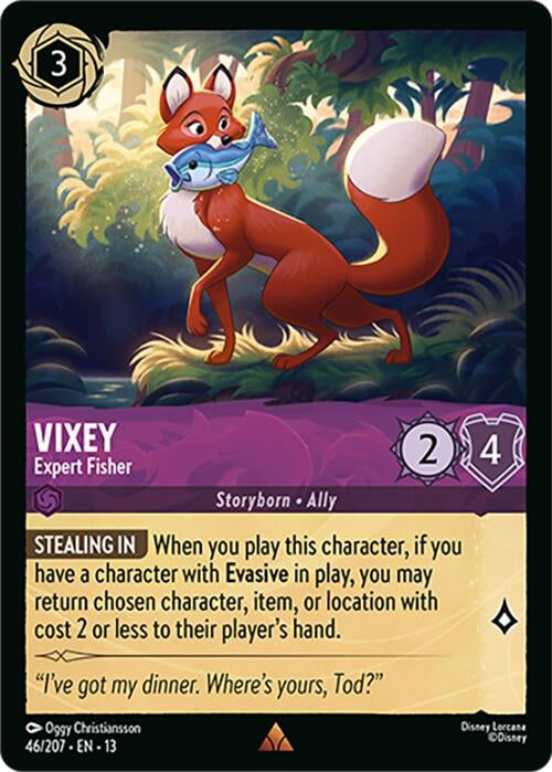 Image for Vixey - Expert Fisher (46/207) (Attack of the Vine!) (13) - Disney Lorcana