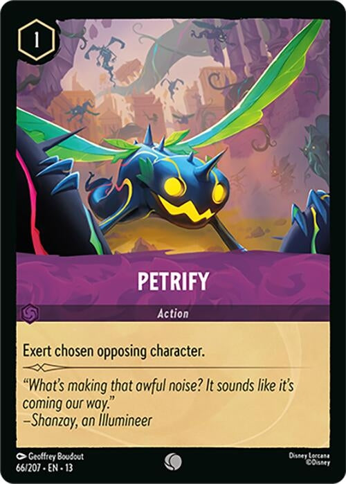 Image for Petrify (66/207) (Attack of the Vine!) (13) - Disney Lorcana