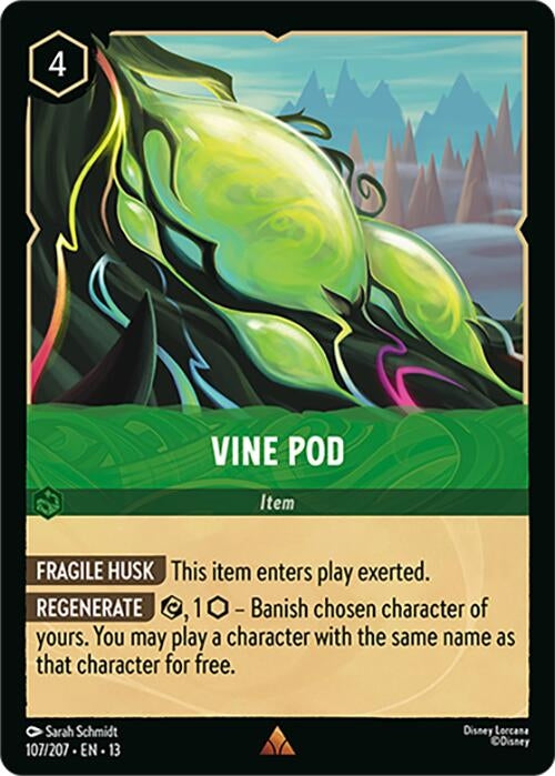 Image for Vine Pod (107/207) (Attack of the Vine!) (13) - Disney Lorcana
