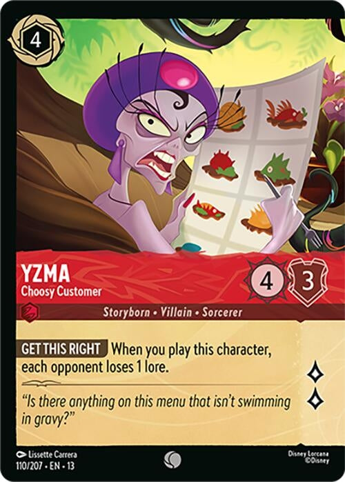 Image for Yzma - Choosy Customer (Foil) (110/207) (Attack of the Vine!) (13) - Disney Lorcana