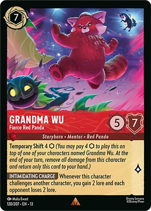 Image for Grandma Wu - Fierce Red Panda (120/207) (Attack of the Vine!) (13) - Disney Lorcana