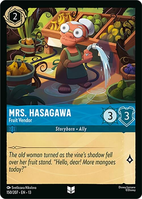 Image for Mrs. Hasagawa - Fruit Vendor (150/207) (Attack of the Vine!) (13) - Disney Lorcana