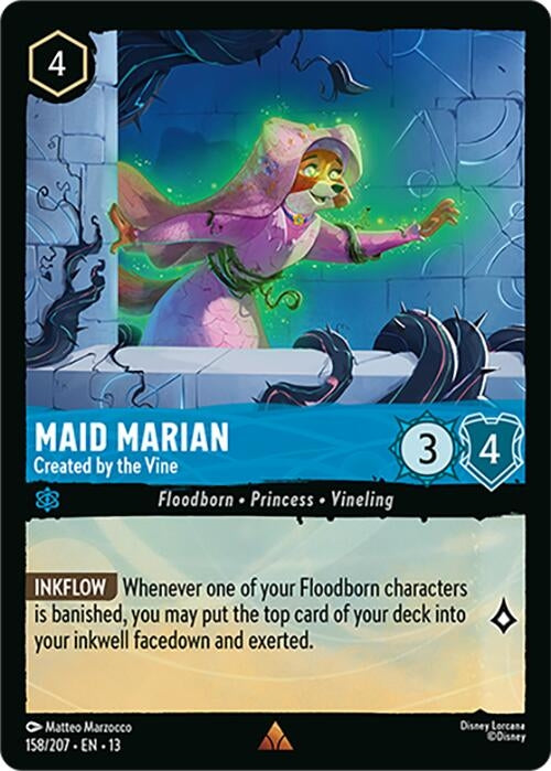 Image for Maid Marian - Created by the Vine (158/207) (Attack of the Vine!) (13) - Disney Lorcana