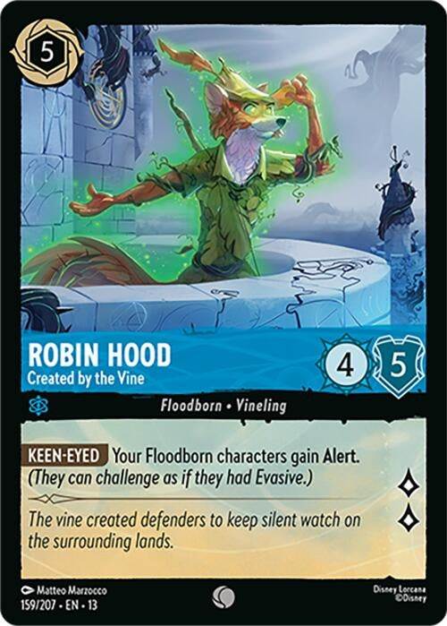 Image for Robin Hood - Created by the Vine (159/207) (Attack of the Vine!) (13) - Disney Lorcana