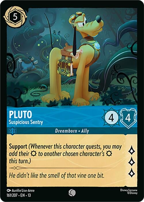 Image for Pluto - Suspicious Sentry (161/207) (Attack of the Vine!) (13) - Disney Lorcana