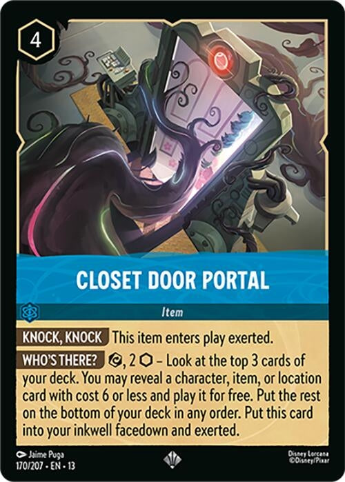 Image for Closet Door Portal (170/207) (Attack of the Vine!) (13) - Disney Lorcana