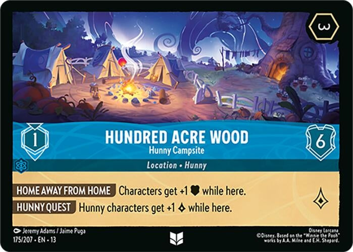 Image for Hundred Acre Wood - Hunny Campsite (175/207) (Attack of the Vine!) (13) - Disney Lorcana