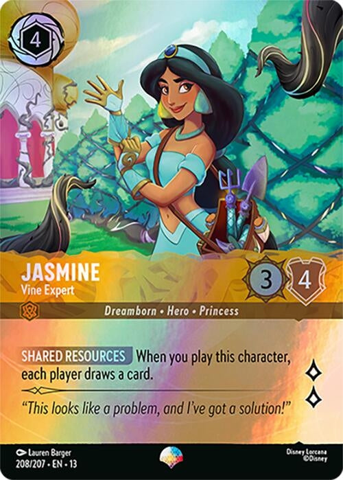 Image for Jasmine - Vine Expert (Epic) (208/207) (Attack of the Vine!) (13) - Disney Lorcana