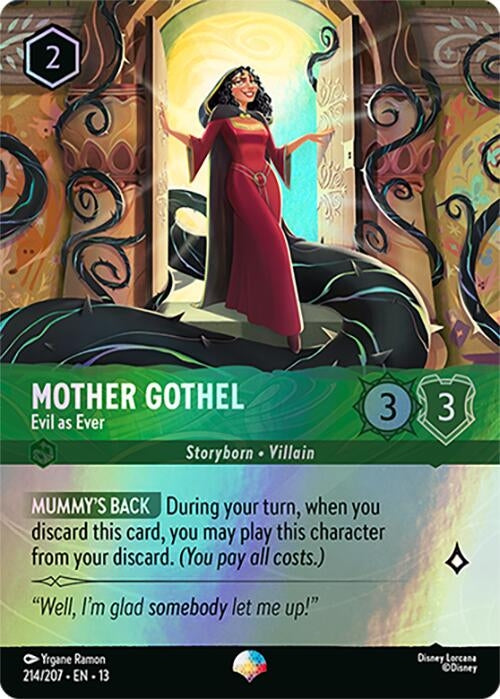 Image for Mother Gothel - Evil as Ever (Epic) (214/207) (Attack of the Vine!) (13) - Disney Lorcana
