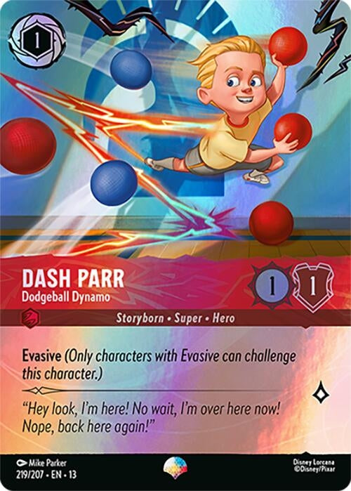 Image for Dash Parr - Dodgeball Dynamo (Epic) (219/207) (Attack of the Vine!) (13) - Disney Lorcana